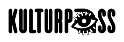 Logo des Kulturpasses: Schriftzug "Kulturpass", das "a" ist mit einem Auge überlagert.