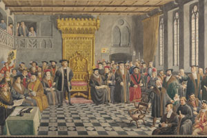 Das Gemälde "Reichstag von 1529"