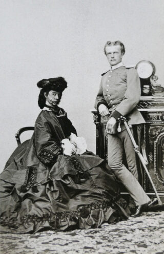Kaiserin Elisabeth mit ihrem Lieblingsbruder Carl Theodor Herzog in Bayern (1839–1909).
