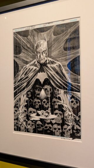 Batman, Cover gestaltet von Mike Perkins, Tusche auf Papier, 2023.