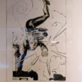 Originale Tuschezeichnung von der Superheldin Black Widow, gezeichnet von Jonas Scharf.