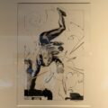Originale Tuschezeichnung der Superheldin Black Widow. Gezeichnet von Jonas Scharf.