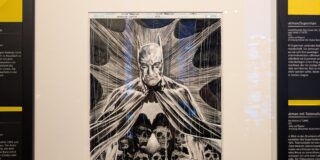 Batman, Coverzeichnung von Mike Perkins, Tusche auf Papier, 2023.