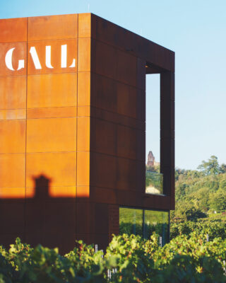 Blick auf das Weingut Karl-Heinz Gaul in Grünstadt.
