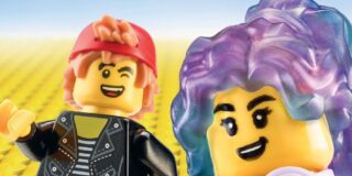 Plakat zur LEGO-Ausstellung.