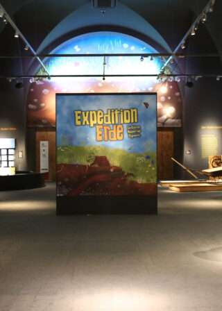 Eingangszone Expedition Erde Eingangszone der Ausstellung "Expedition Erde".