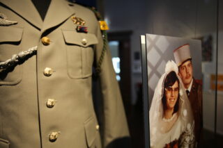 Uniform von Pascal Herbin, der 1973 der deutsch-französischen Brigade beitrat.