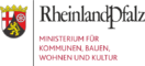 Logo des Ministeriums für Kommunen, Bauen, Wohnen und Kultur